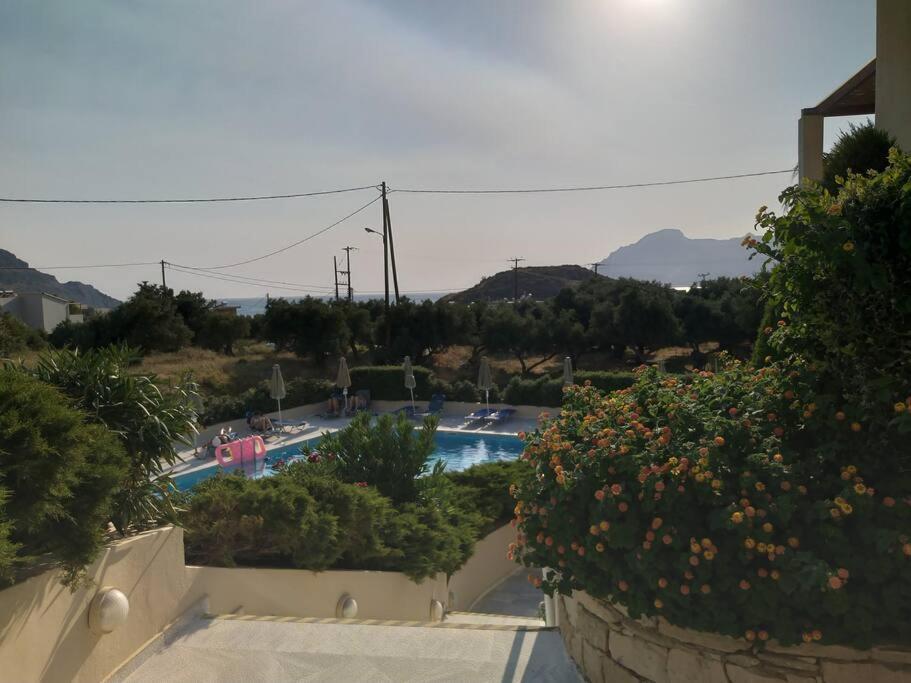 One Bedroom Apartment With Pool Plakias Buitenkant foto